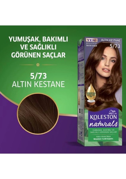 Naturals Saç Boyası Altın Kestane 5/73 2x Paket modelleri
