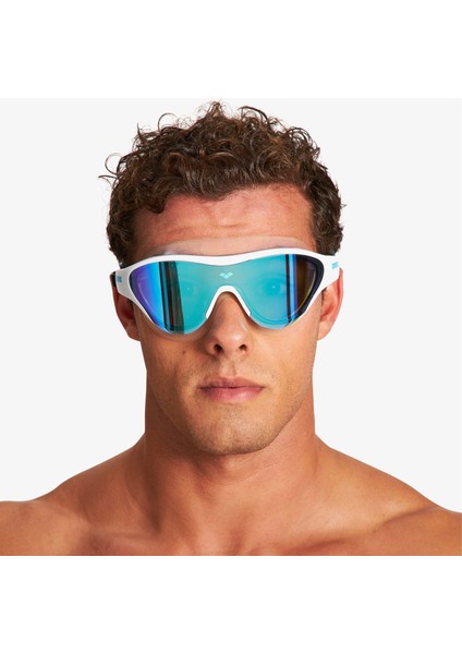 The One Mask Unisex Aynalı Mavi Antrenman GÖZLÜĞÜ.100 modelleri