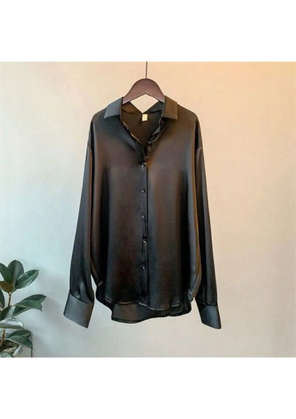 Boby Silk - %100 Ipek Oversize Kadın Gömlek