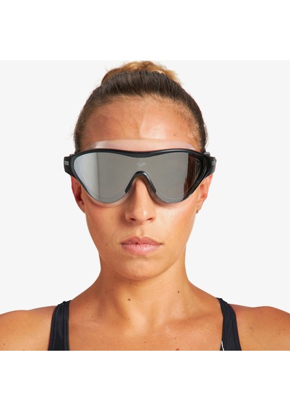 The One Mask Unisex Aynalı Gri Antrenman GÖZLÜĞÜ.101
