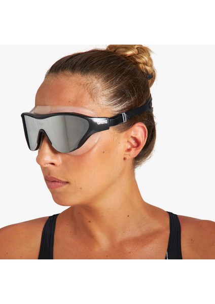 The One Mask Unisex Aynalı Gri Antrenman GÖZLÜĞÜ.101