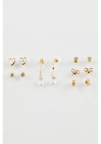 Kadın 6'lı Gold Halka Küpe D6390AXNS