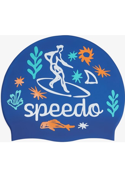 Zafre Çocuk Mavi Yüzücü Bonesi.-