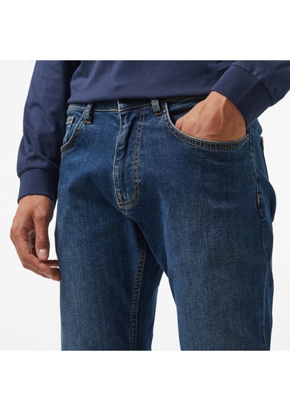 Erkek Mavi Denim Pantolon 7P4710T.93T
