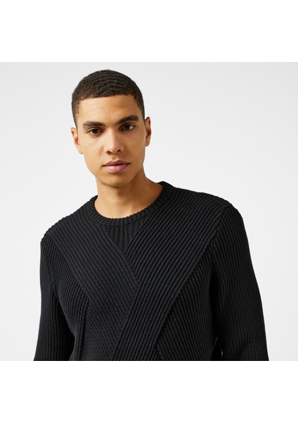 Erkek Siyah Regular Fit Triko S47115T.0TB fırsatları