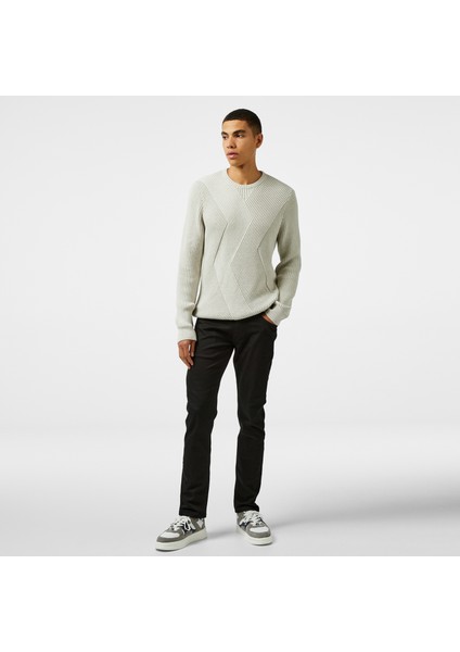 Erkek Beyaz Regular Fit Triko S47115T.1ML