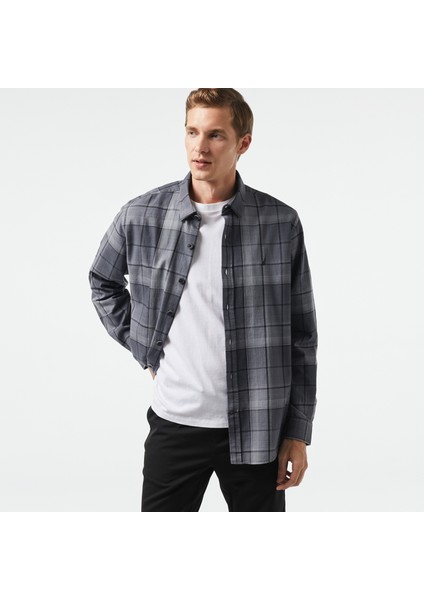 Erkek Gri Classic Fit Gömlek W47411T.0ST