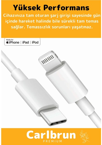 iPhone Tüm Serilere Uyumlu 20W Hızlı Şarj Seti Adaptör Type C Kablosu 7 8 x 11 12 13 14 15 Plus Pro