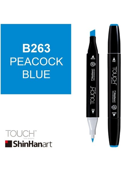 Shinhan Art Art Touch Twin Marker B263 Peacock Blue