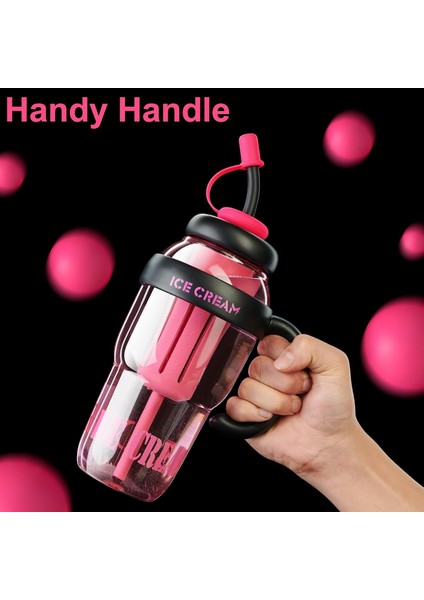 Su Şişesi 44OZ/1300ML Saplı ve Pipetli Spor Dış Mekan Su Şişesi, Su Içecekleri, Spor, Seyahat, Araba ve Okul Için Uygundur (Yurt Dışından) fırsatları