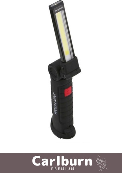 Premium Seri 3 Modlu Beyaz Gün Işığı Mıknatıslı Şarjlı Smd LED Güçlü Mıknatıslı Çalışma Lambası