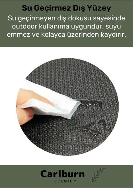 Özel Su Geçirmez 182X60CM Hafif Pratik Dayanıklı Isı Yalıtım 12MM Kalınlık Köpük Askeri Haki Mat