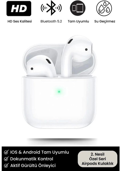 Premium Özel Seri Ios Android Uyumlu Bluetooth Kulaklık Kulak Içi 2. Nesil Kablosuz Kulaklık