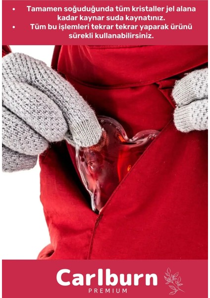 Premium Özel Üretim Kalp Şeklinde El Isıtıcısı Sihirli Jel Isıtıcı Torba Kalpli Cep Sobası 5'li Set indirimleri