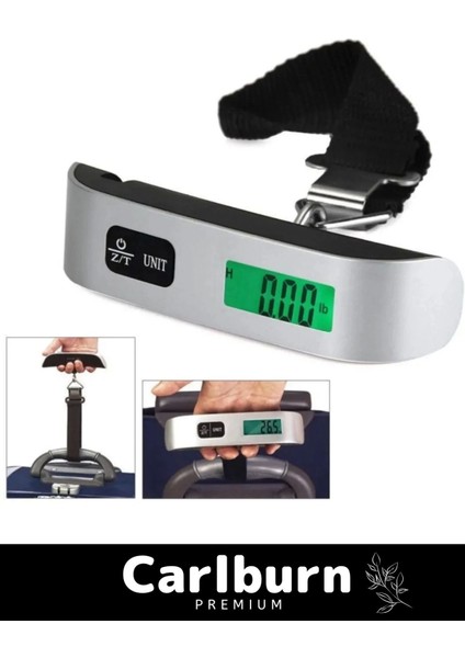 Seyahat Bavul Ağırlık Tartı Dijital LCD Ekran Çok Amaçlı Taşınabilir Bagaj Tartısı Max 50 kg