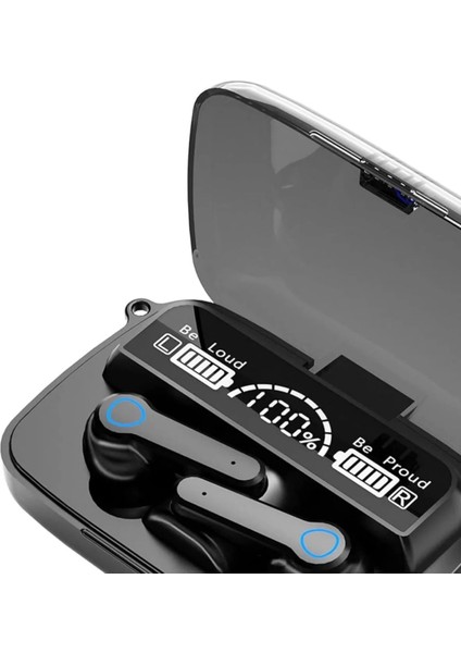 Dijital Göstergeli Powerbanklı M19 Gaming Hd Hi-Fi Ses Dokunmatik 5.3 Mikrofonlu Kablosuz Kulaklık