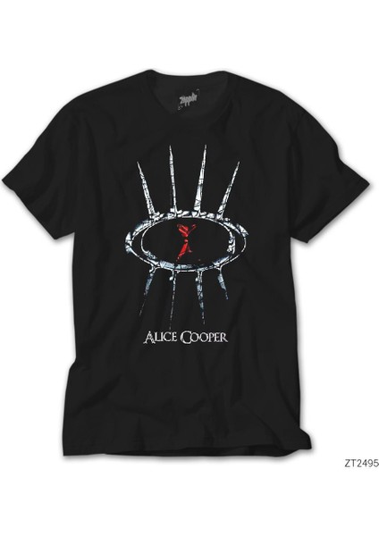 Alice Cooper Eye Logo Siyah Tişört