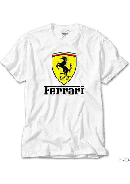 Ferrari Lite Beyaz Tişört