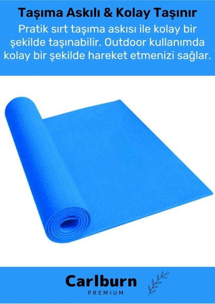 Özel Konfor Model Çift Taraflı Kaymaz Silinebilir Eva Yoga Meditasyon Minderi 4mm Mat