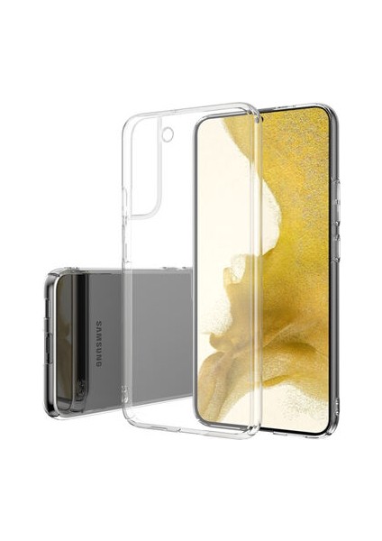 Samsung Galaxy S22 Kılıf İnce Sert Yapılı Şeffaf Fitzen Premium Kapak