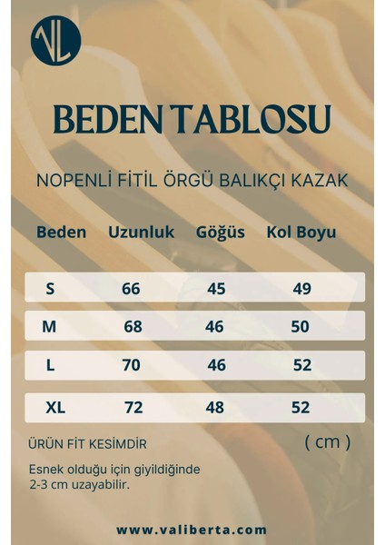 Nopenli Fitil Örgü Balıkçı Kazak - Siyah