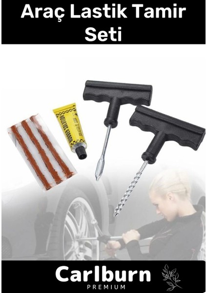 Özel Üretim Otomobil Fitil Takma Aparatı Güven Bisiklet Araba Kamyon Motor Araç Lastik Tamir Seti