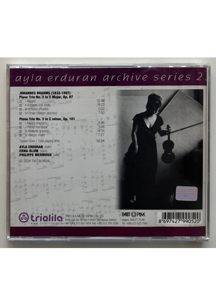 Balet Plak Ayla Erduran Archive Series 2 CD (Orjinal Dönem Baskı Cd)