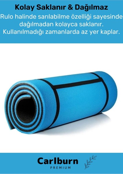 Konfor Modeli Çift Taraflı Kaymaz Silinebilir Pilates Meditasyon Minderi 16 mm Mat indirimleri