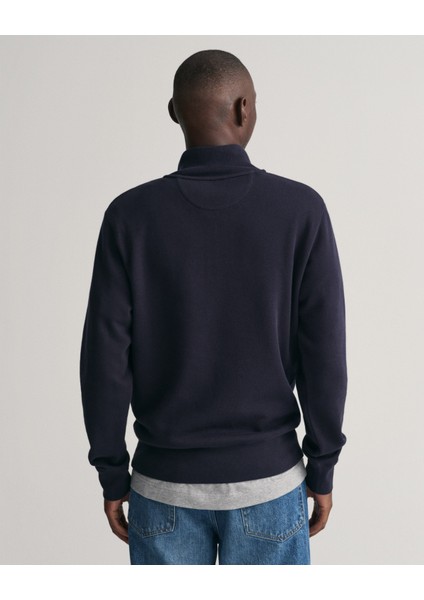 Erkek Lacivert Regular Fit Yarım Fermuarlı Logolu Sweatshirt 2068028.433 fiyatları