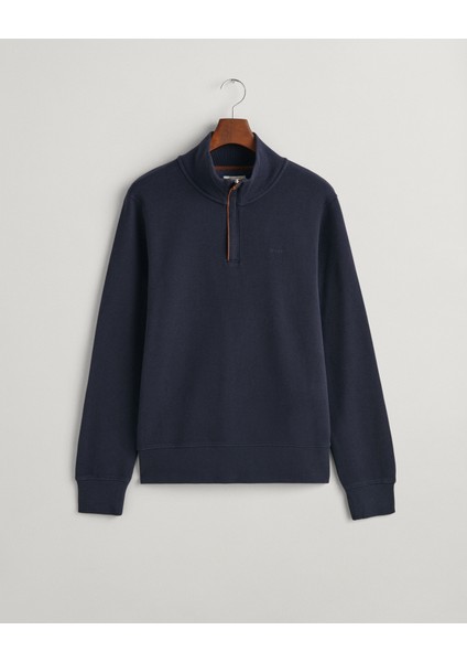 Erkek Lacivert Regular Fit Yarım Fermuarlı Logolu Sweatshirt 2068028.433 fırsatları