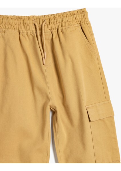 Jogger Pantolon Kargo Cepli Beli Bağlamalı Pamuklu modelleri