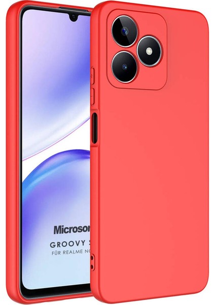 Realme Note 50 Kılıf Groovy Soft Kırmızı