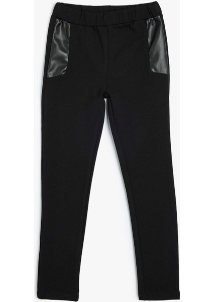 Basic Tayt Beli Lastikli Kumaş Detaylı