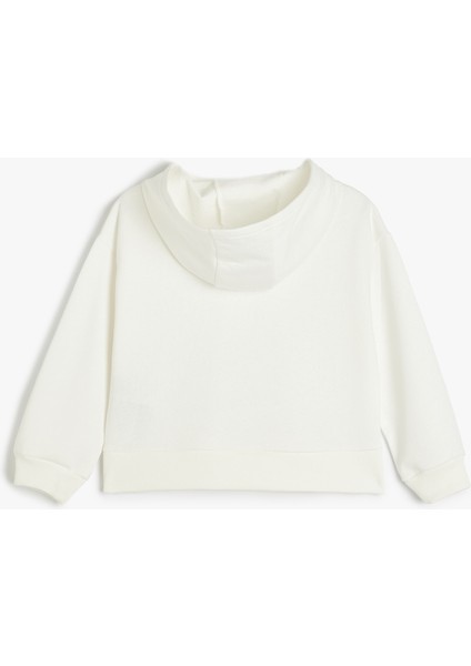 Basic Kapşonlu Sweatshirt Uzun Kollu Pamuklu fiyatları