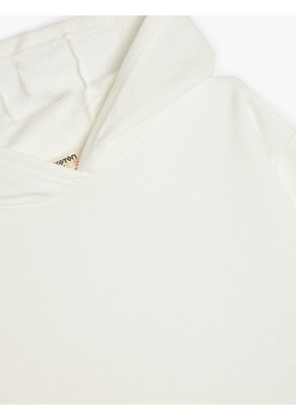 Basic Kapşonlu Sweatshirt Uzun Kollu Pamuklu modelleri