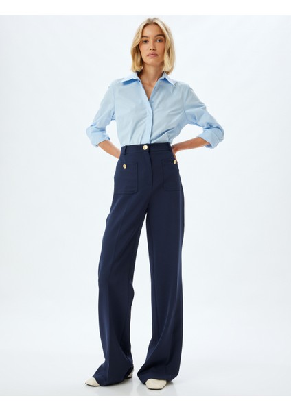 Basic Poplin Gömlek Uzun Kollu Pamuklu Regular Fit