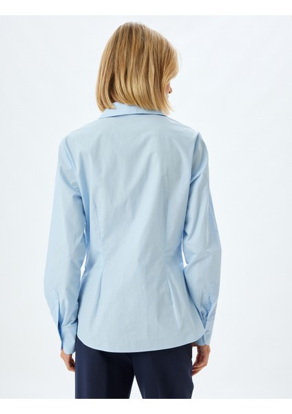 Basic Poplin Gömlek Uzun Kollu Pamuklu Regular Fit