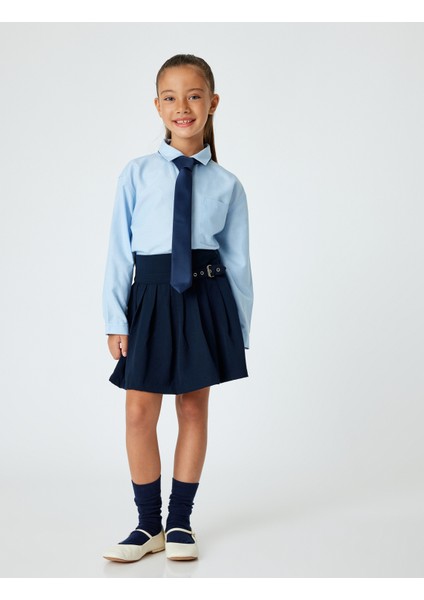 Basic Okul Gömleği Uzun Kollu Klasik Yaka Tek Cepli fiyatları