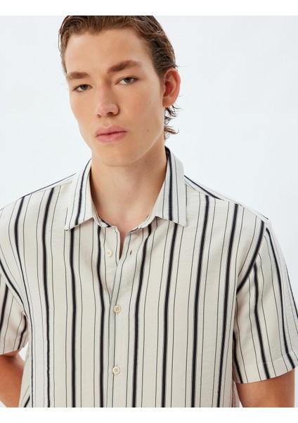 Kısa Kollu Gömlek Baskılı Viskon fiyatları