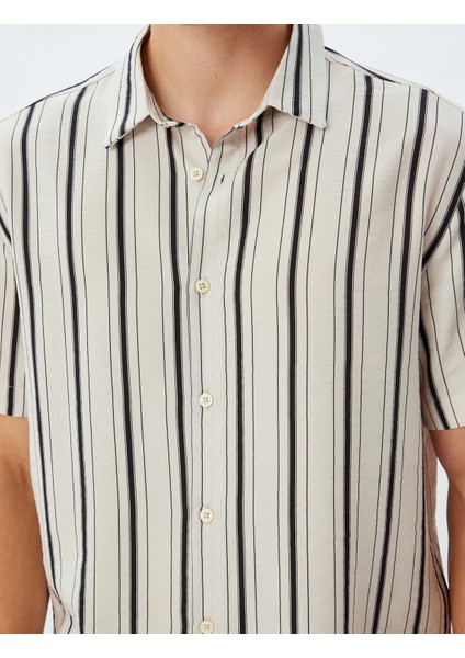 Kısa Kollu Gömlek Baskılı Viskon indirimleri