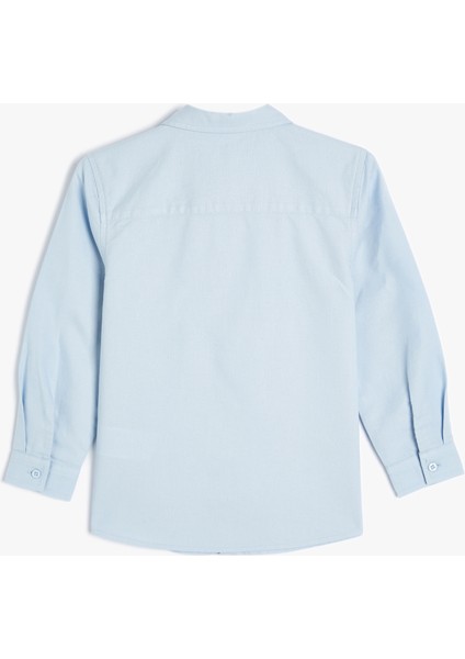 Okul Gömleği Cep Detaylı Uzun Kollu Pamuklu Klasik Yaka fiyatları