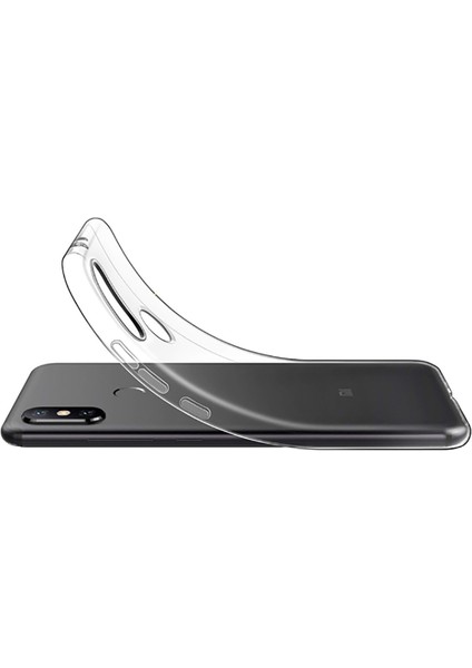 Casesuar Xiaomi Redmi Note 6 Pro Kılıf Zore Süper Silikon Kapak-Renksiz