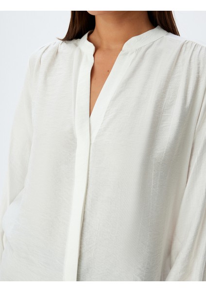 Yakasız Gömlek Uzun Kollu Düğmeli indirimleri