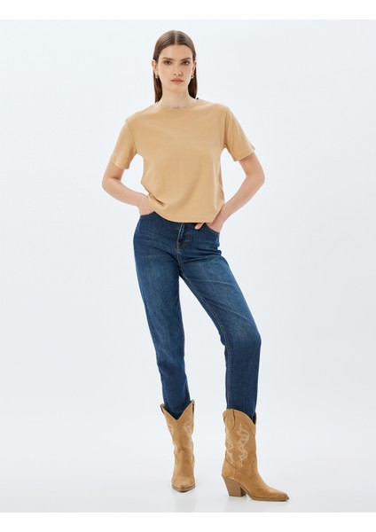 Basic Tişört Kısa Kollu Bisiklet Yaka Pamuklu fiyatları