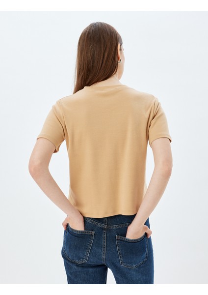 Basic Tişört Kısa Kollu Bisiklet Yaka Pamuklu fırsatları