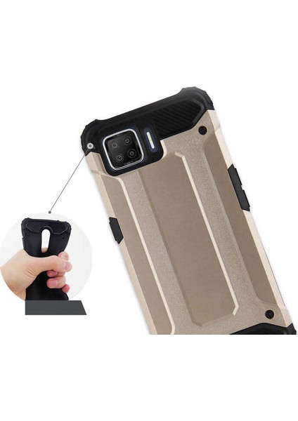 Oppo A73 Kılıf Zore Crash Silikon Kapak-Gold fırsatları