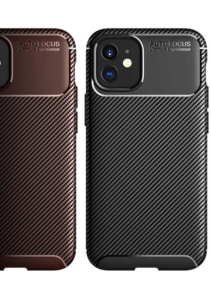 iPhone 12 Mini - Uyumlu Casesuar Negro Silikon Kapak-Kahverengi