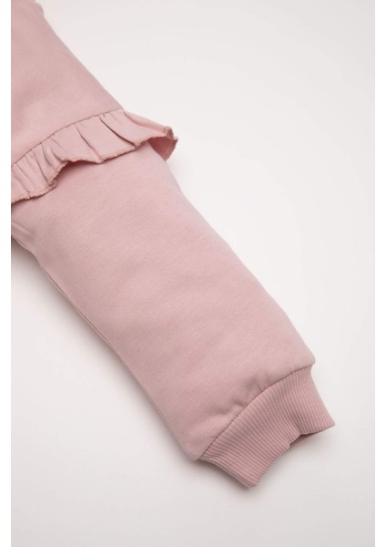 Kız Bebek Çiçekli Sweatshirt Tayt 2li Takım D5417A5NS