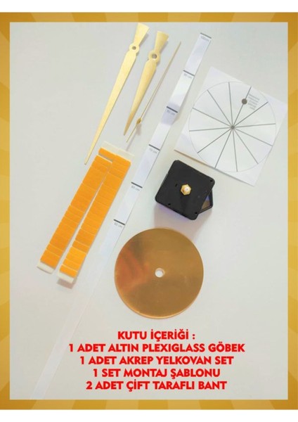 Altın Renk 3D Roma Rakamlı Modern Yuvarlak Saat ve Yaprak Pano Seti indirimleri