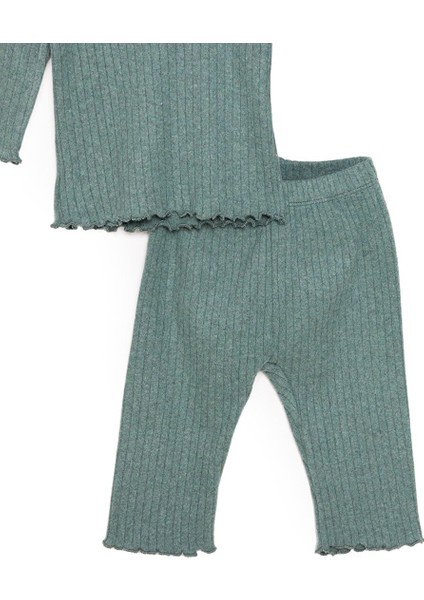 Kaşkorse Uzun Kol Pijama Takımı Kız Bebek